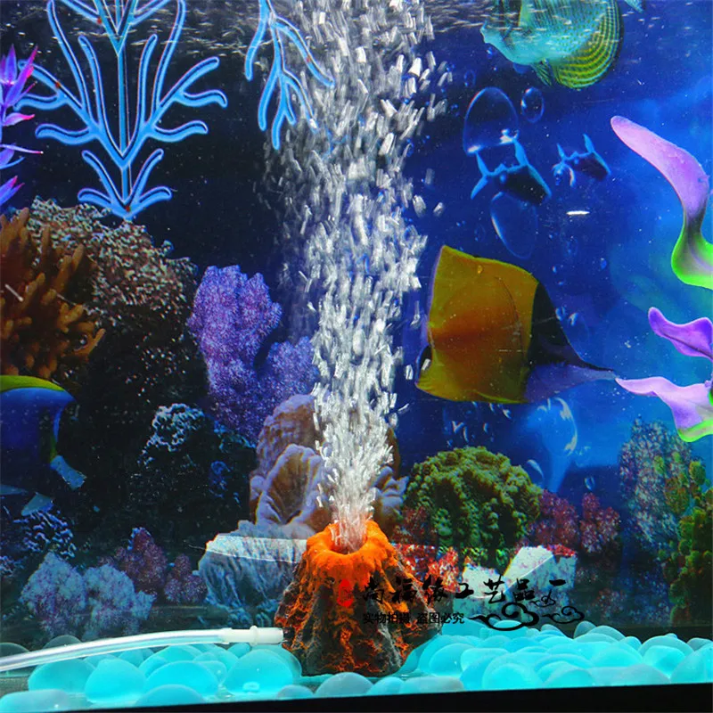 Аквариумный декор для аквариума украшения в горошек с кислородным насосом