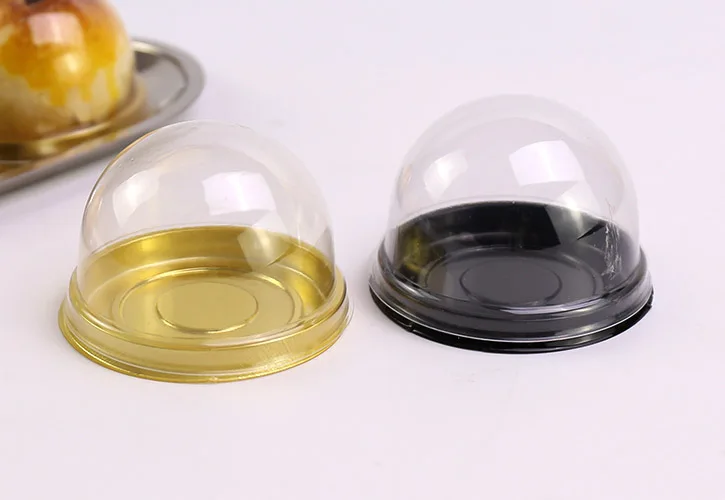 

80g Transparent Plastic Box Cake Dome Cupcake Boxes Container Wedding Favor Boxes Supplies 200pcs\lot Free shipping