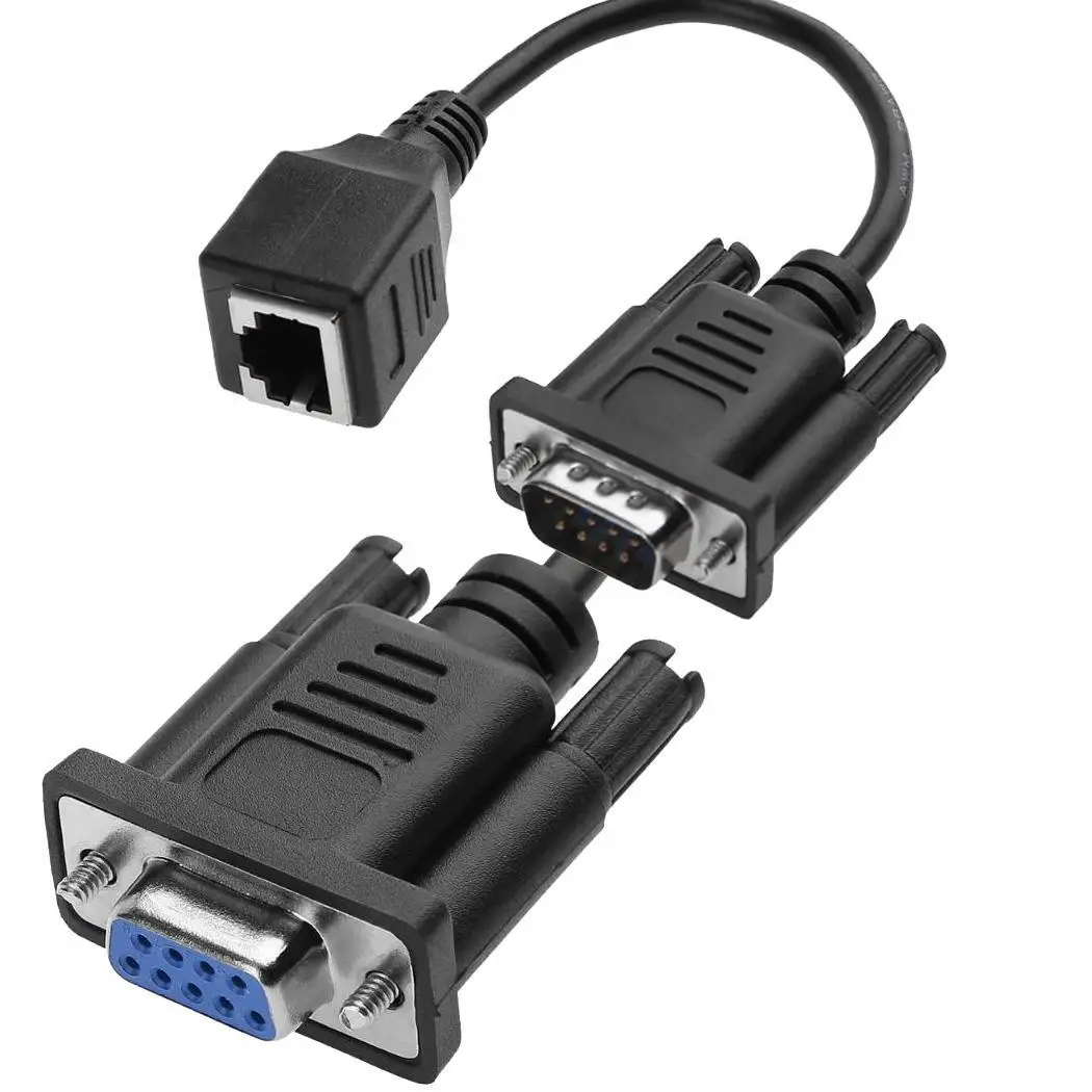 DB9 к RJ45 Ethernet кабель VGA Male/Female адаптер |