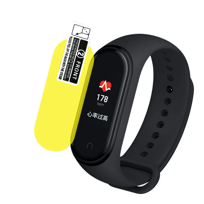 Защитная пленка для Xiaomi Mi Band 4 мягкая проницаемая защита дисплея умных часов на