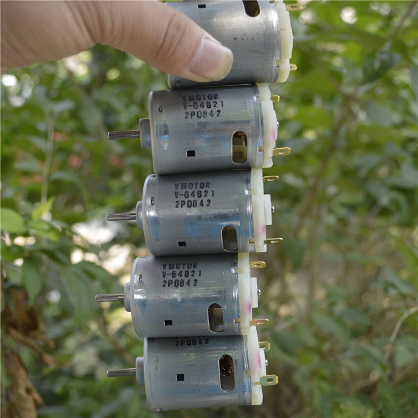 540 двигатель постоянного тока 6V-12V DC мотор щетки углерода 10000-20000 об./мин. для