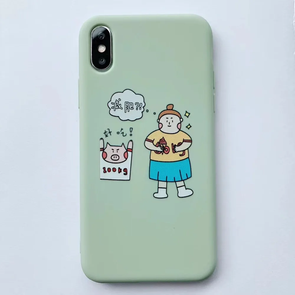 Матовый ТПУ защитный чехол для iphone xr xs x max art line Чехол мобильного телефона 6 7 8 plus