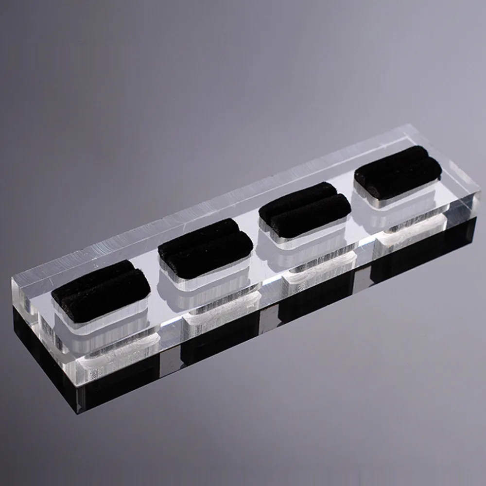 Модное акриловое кольцо на палец с 4 отделениями держатель-органайзер витрина