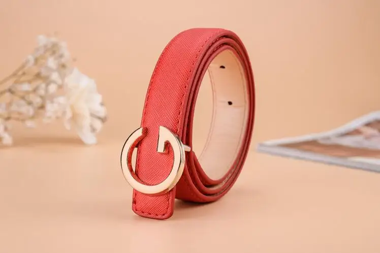 red Стиль, ремни, роскошный дизайн, высокое качество, модный пояс для отдыха, Детский пояс для мальчиков и девочек, пояс с металлической пряжкой - Цвет: red
