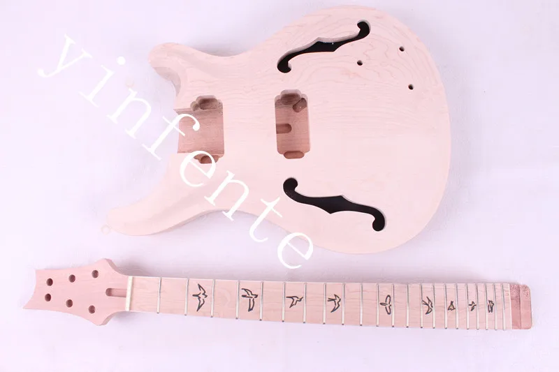 Новый высококачественный необработанный корпус электрогитары + гитарный шейный элемент 8 #