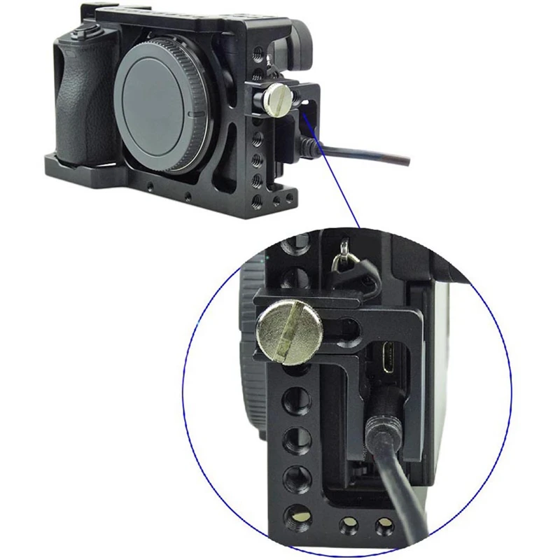 Кабельный зажим Hdmi замок для Sony A6500 /A6300 /A6000 камеры Dslr клетка комплект фотосъемки