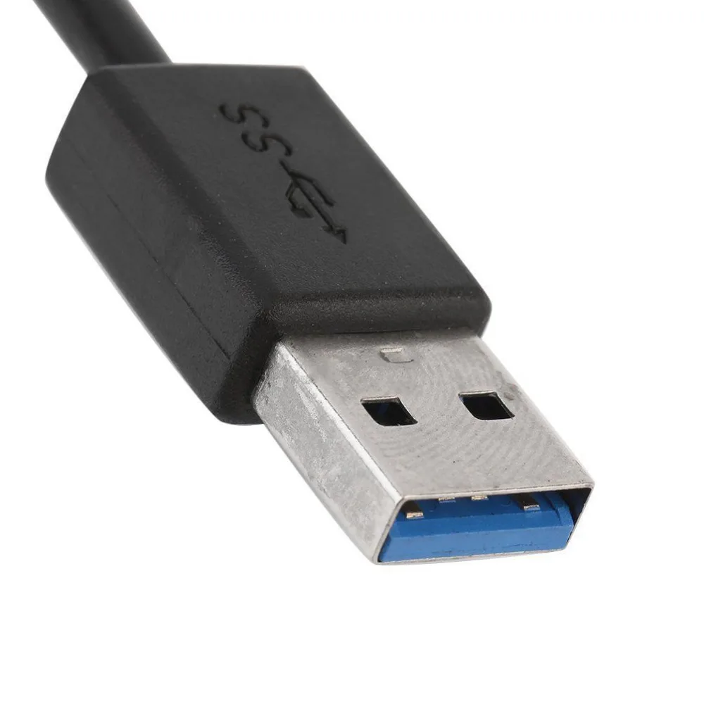 4 портовый USB3.0 концентратор 5 Гбит/с Портативный компактный USB разветвитель