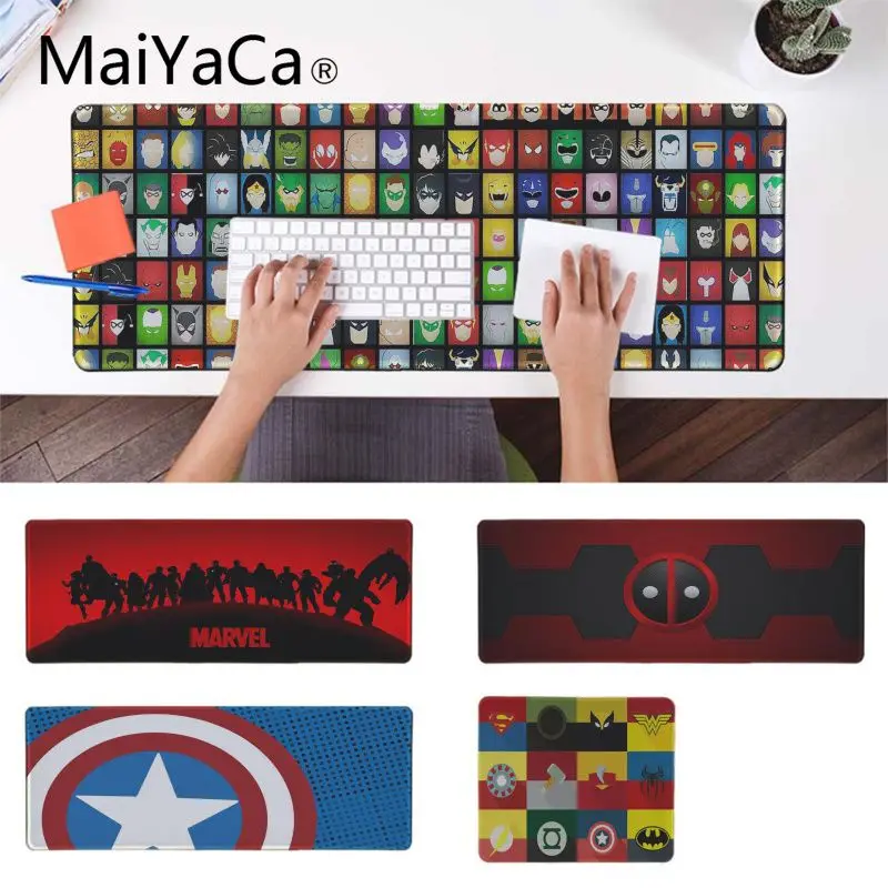 MaiYaCa Высокое качество Marvel Comics компьютерные игровые коврики для мыши Коврик для мыши Notbook компьютерный игровой коврик для мыши Клавиатура коврики для мыши
