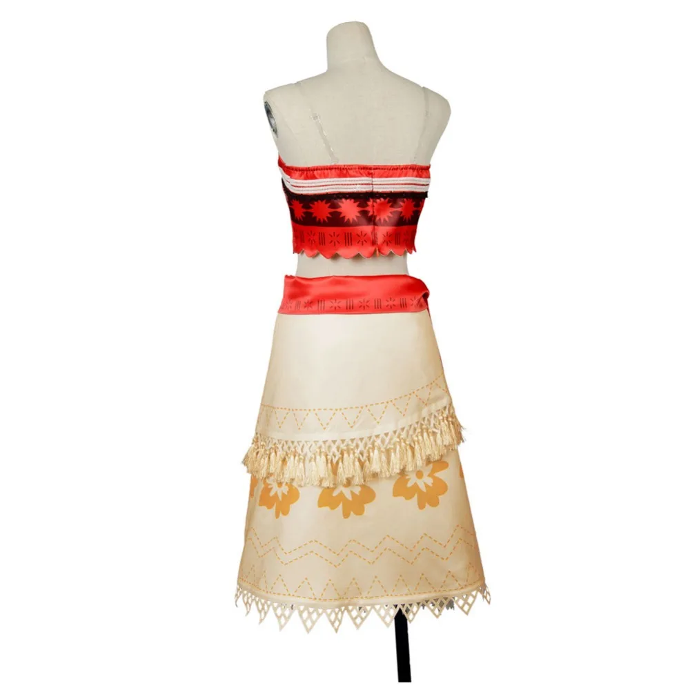 

2017 Sexy Princess Moana Costume Cosplay Carnival Suit Movie Moana Costume Adult Women Halloween Party Dress Skirt