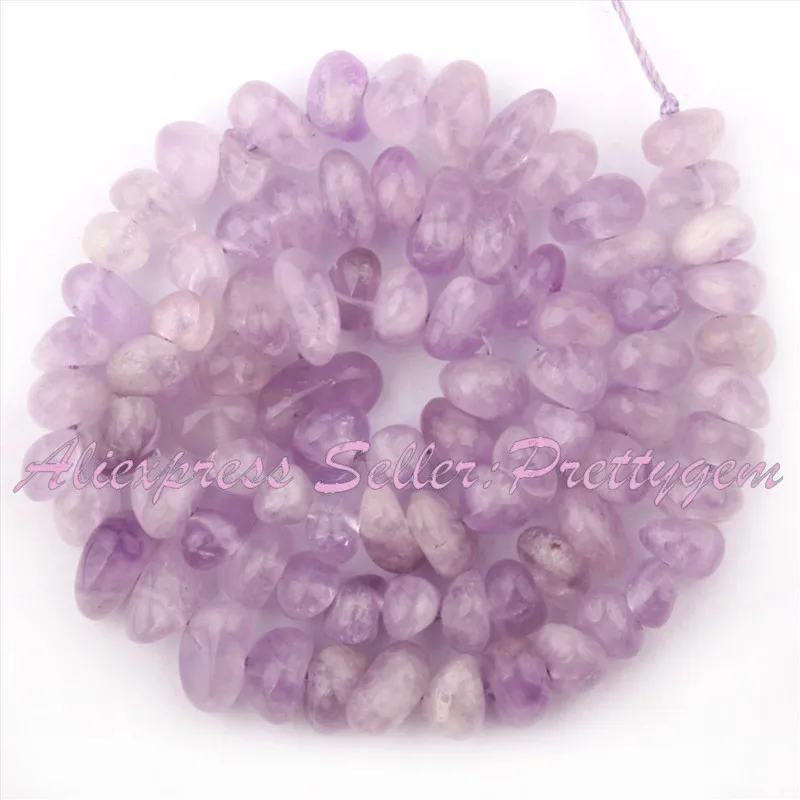 Amethyst Jade 4x6-5x9mm бусины из природного камня произвольной формы для своими руками Ожерелье Браслеты Изготовление сережек 1" - Цвет: Amethyst Jade