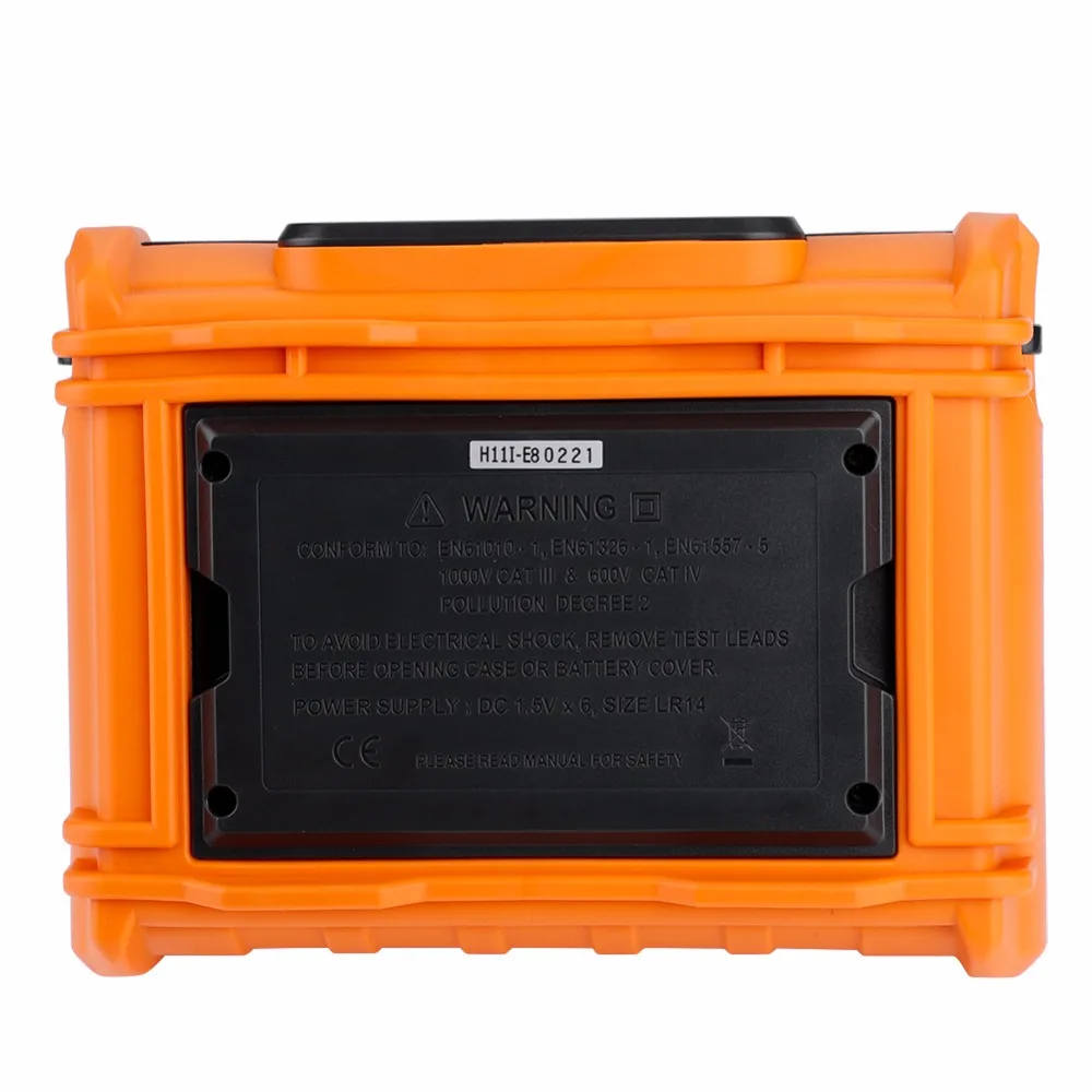 PEAKMETER 2500 В тестер сопротивления изоляции MS5205 аналоговый и цифровой мегомметр 0,01~ 100 г Ом с мультиметр тестер