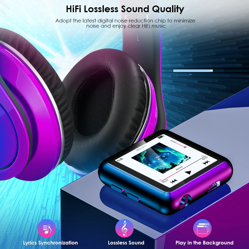 16 Гб 8 Гб mp3-плеер с Bluetooth fm-радио HiFi музыкальный плеер с высоким разрешением без потерь цифровой аудио с видео записью электронной книги
