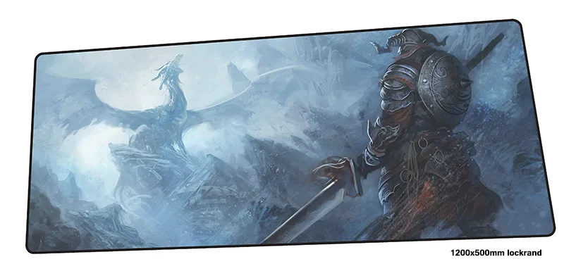 Skyrim коврик для мыши с изображением 1200x500 мм личность игровой геймер игра под заказ