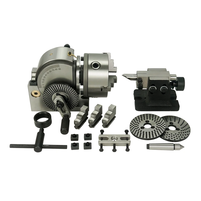 

Dividing Head BS-0 4/5 Inch 3 Jaw Chuck Precision Semi Universal Dividing Head For Milling Machine Rotary Table
