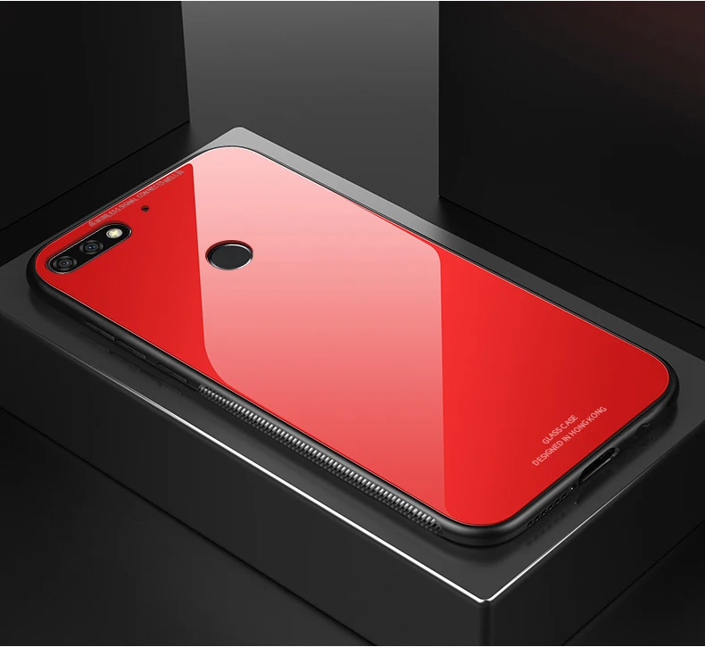 Роскошный чехол для телефона силиконовый бампер Стекло крышка на huawei Honor хонор 7C Pro Honor7C 7CPro AUM-L41 LND-L29 3/4 32 ГБ защитный