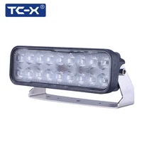 tc x 7 inch 18 x 3w led light bar ultra flood lights for truck trailer off road lighting 4wd atv utv suv led working light lamp