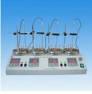 

4 unit Digital display thermostatic control Lab magnetic stirrer mixer HJ-4A RT.-100C 0-2400rpm