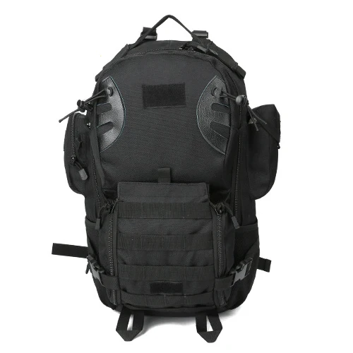 35L тактический рюкзак 900D Нейлон сверхмощный Molle штурмовой пакет армейский Военный стиль рюкзак сумка для наружного путешествия Пешие прогулки - Цвет: BLACK