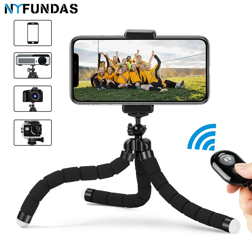 NYFundas Штатив для мобильного телефона Регулируемый держатель камеры с Bluetooth