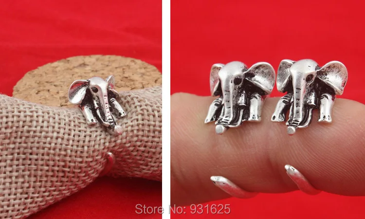 Новый Летний стиль хиппи средний палец слон кольцо Мода Boho Chic Bague латунной