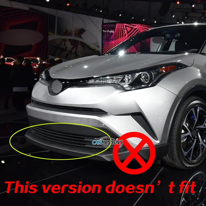 Carmonsons для Toyota C-HR CHR передний противотуманный светильник ABS Хромированная декоративная отделка рамка наклейки крышка аксессуары для автомобиля Стайлинг