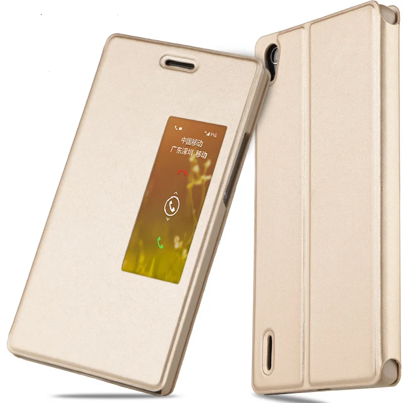 Huawei Ascend деловая Серия PU кожаный чехол Роскошный флип для P7 Жесткий Чехол задней