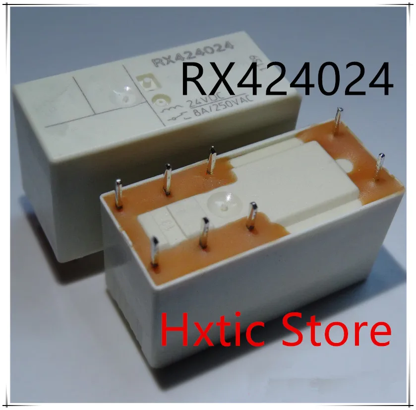 

NEW 10PCS/LOT 24V Relay 8PIN RX424024 250VAC 24VDC HOT DC24V NEW 8A