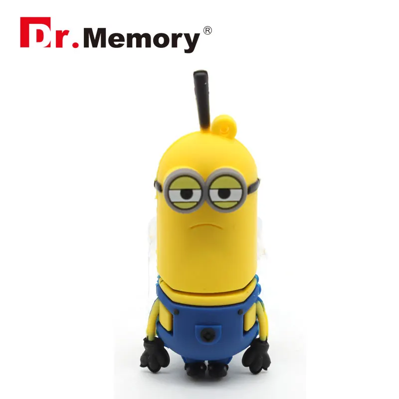 long face USB флеш-накопители с милыми миньонами, 64 ГБ, флеш-накопитель с героями мультфильмов, 32 ГБ, флеш-диск с аниме супергероями, персональная карта памяти, 16 ГБ, подарки - Цвет: long face