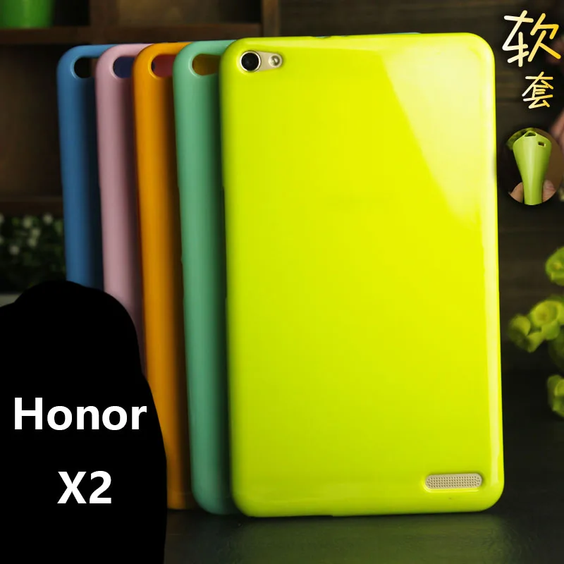 Мягкий чехол для Honor X2 7 0 дюймов однотонный Силиконовый ТПУ противоударный huawei |