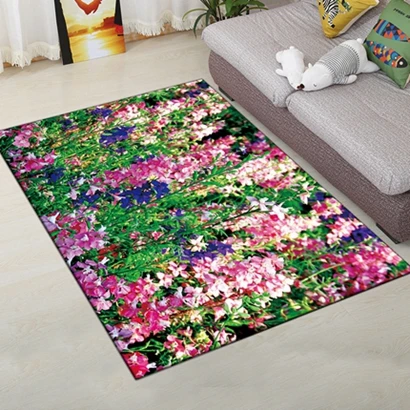 Carpet7 120*160 см креативные коврики европейские Цветы гостиная ковер Тип 3D печать коврик для прихожей Противоскользящий Ванная комната Кухонный коврик - Цвет: Carpet7