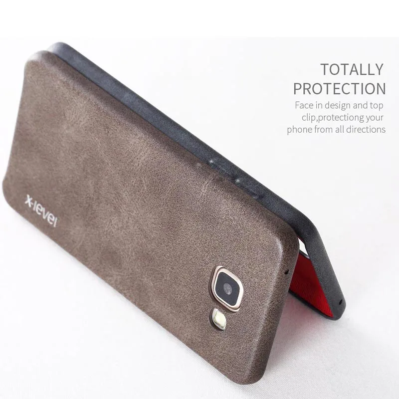 X-Level Ретро винтажный кожаный чехол для телефона samsung Galaxy A3 2017 a320 A320F задняя крышка s