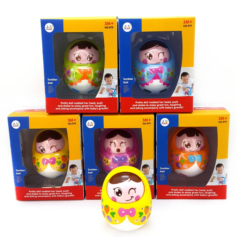 Детские игрушки раннее образование пластиковая игрушка неваляшка кукла робот