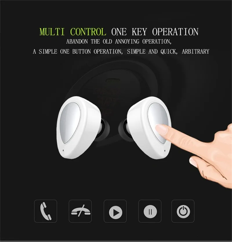 K2 TWS Hands free Bluetooth наушники настоящие беспроводные вкладыши стерео Спортивная