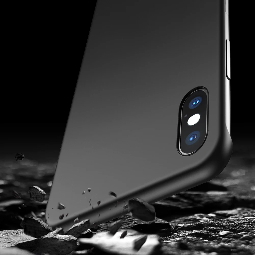 Jetjoy чехол для iPhone X XR XS Max роскошный Бескаркасный матовый карамельного цвета