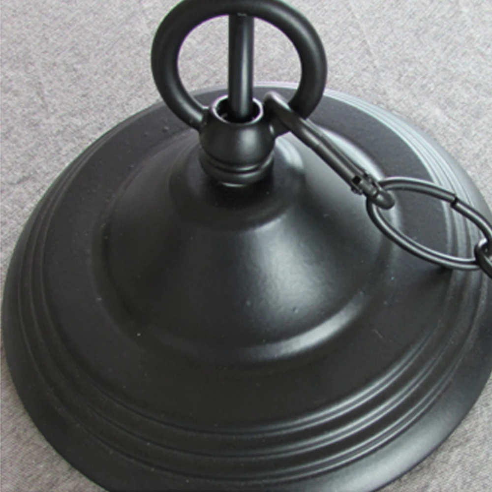 Черный подвесной светильник из кованого железа промышленный для офиса отеля