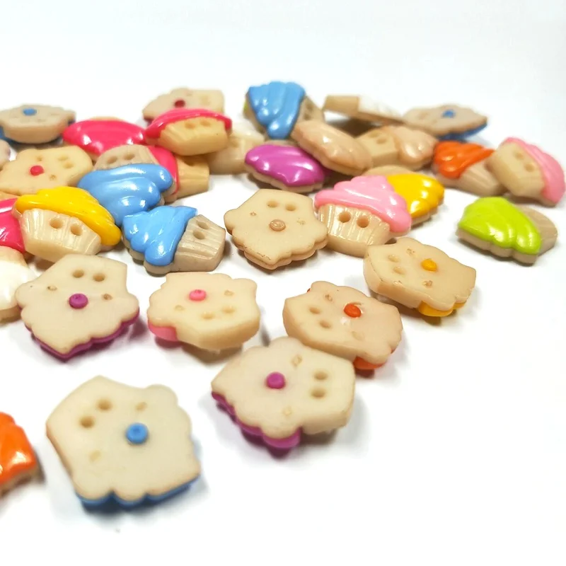 Пластиковые пуговицы для скрапбукинга Размер 15 мм 50/100 шт.|plastic buttons|sewing accessoriesbutton