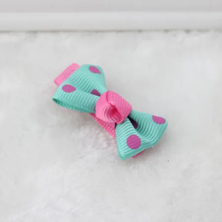 6 шт./лот маленькие мини заколки для волос с бантом милые однотонные в