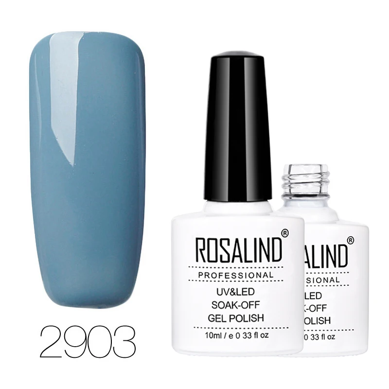 RD2903 ROSALIND гель 1S 18 Серый Цвет Серия ногтей Гель-лак замочить от Vernis полуперманентный УФ-Гель-лак для ногтей - Цвет: RD2903