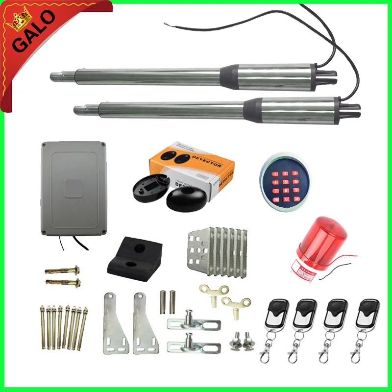 AC220V kit h Бабочка-ворота использовать swing средства открытия шлюза электрическая часть линейный привод 300kgs двигателя Системы автоматические двери привод для ворот - Цвет: AC220V kit h