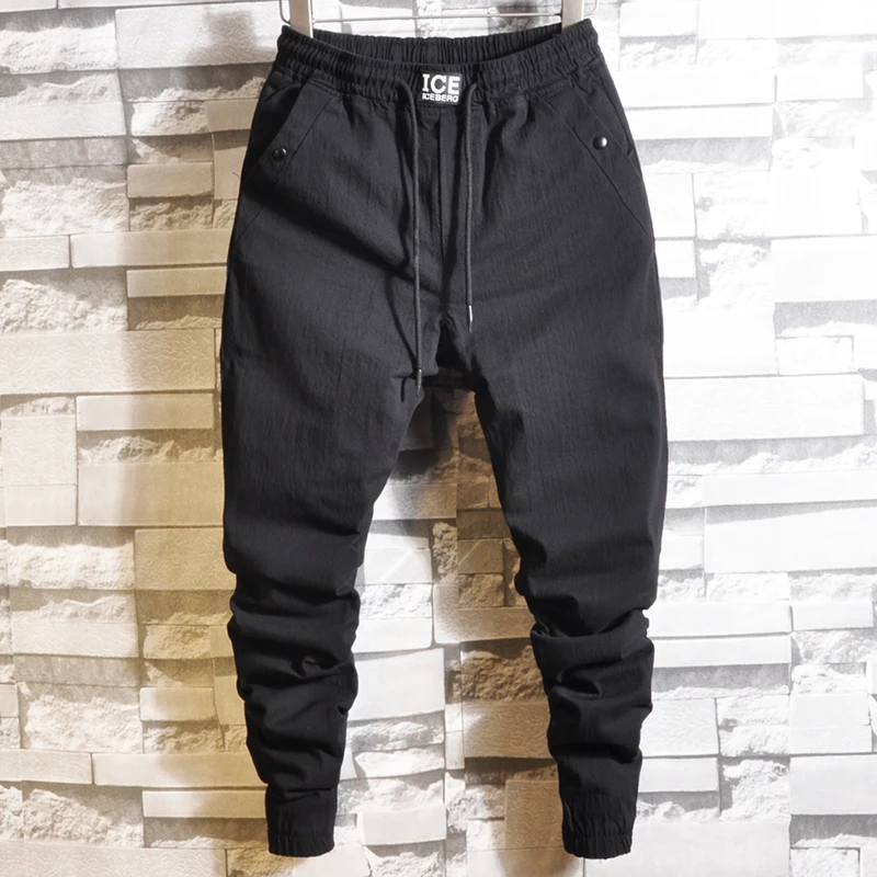 Мужские шаровары Брендовые повседневные штаны 2019 мужские брюки с низким шаговым