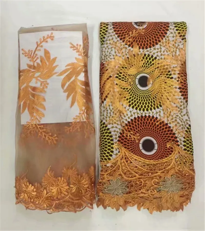 Африканский ткань воска печати java восковой гипюр воском кружева 2018 бусин с