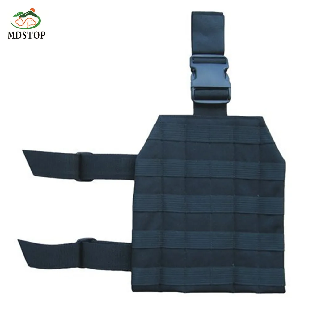 MDSTOP черный Molle падения ноги платформы Тактический снаряжение Охота/Пейнтбол/страйкбол с быстроразъемной пряжкой