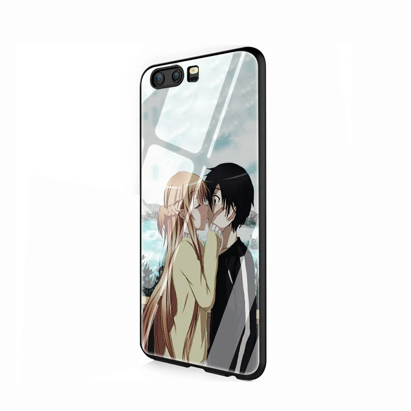 G12 Sword Art онлайн САО японское аниме закаленное стекло чехол для телефона huawei 7A 8X9 10 P10 P20 P30 mate 20 Lite Pro Y6 Y9 P Smart - Цвет: G12