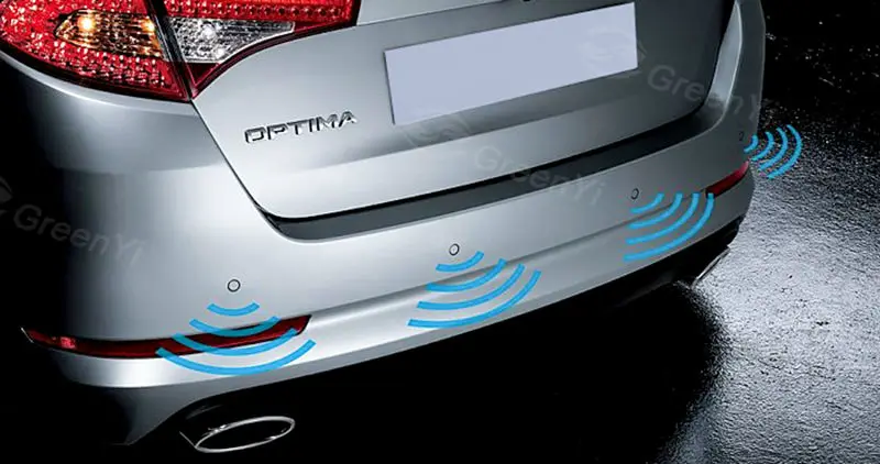 GreenYi автоматический обратный резервный плоский радар-детектор с светодиодный дисплеем 16 мм автомобильный плоский парковочный датчик 6 цветов