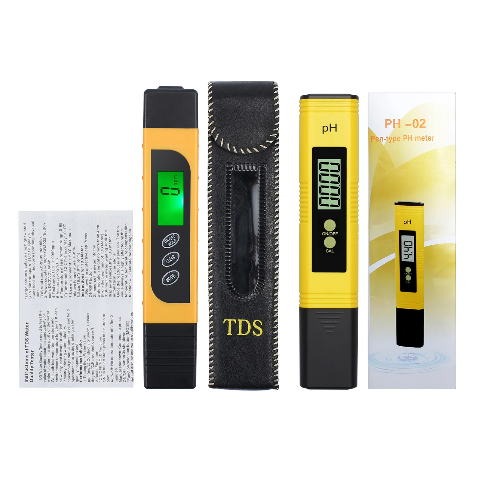 PROSTER цифровой ЖК дисплей 0 01 прибор для измерения уровня PH TDS & EC счетчик ящик