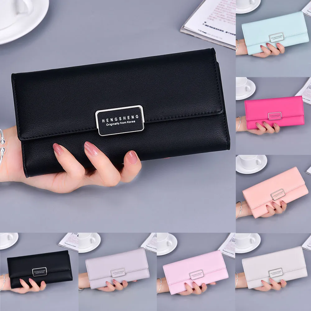 Женский кошелек Aelicy из лаковой кожи сумка клатч для досуга Длинный 2020|women purse