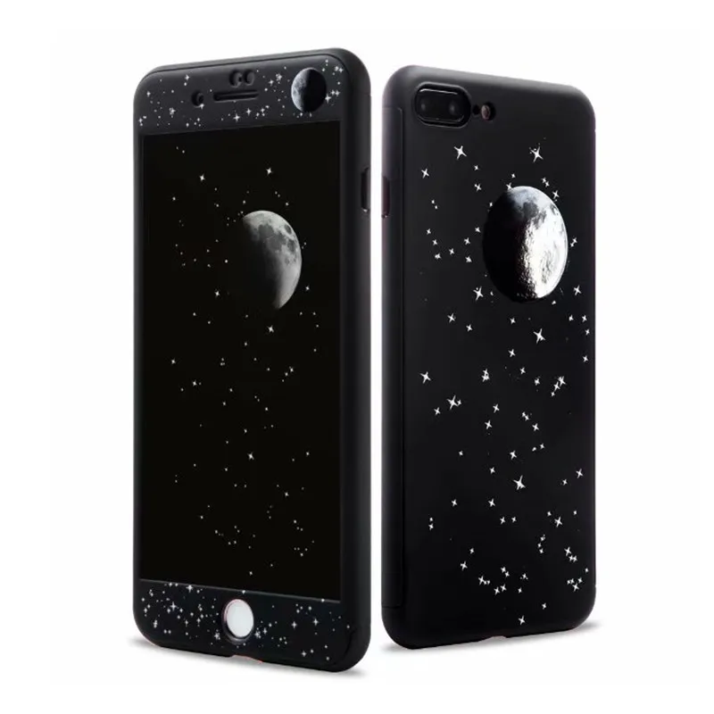 FTAIDKJ 360 градусов Полная защита Жесткий ПК чехол для iPhone 6S 7 8 Plus X XR XS Max милый