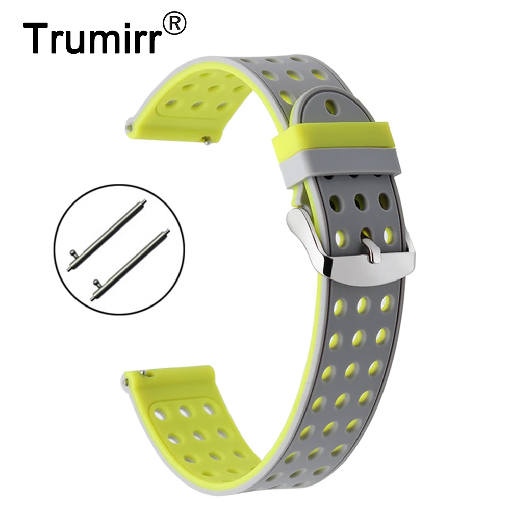 Ремешок для часов из силиконовой резины 22 мм Asus ZenWatch 1 WI500Q/2 Men 63 дюйма wi501q Ticwatch