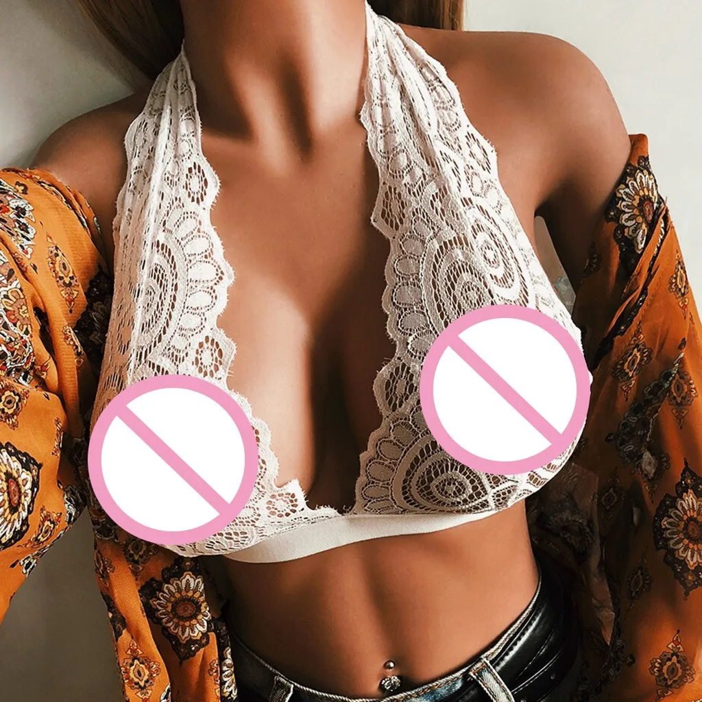 snowshine YL5 Sexy Women Hollow Out Elastic Cage Bra Bandage Strappy Halter Bra Bustier Top free shipping