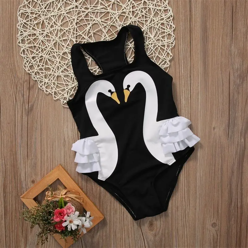 US STOCK Kids Baby Girls Bikini Suit Swimsuit Swimwear Bathing One-Piece Swimming Clothes Bikini Bathing Suit Tutu Swimsuit